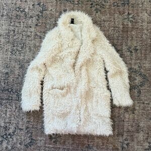 Forever 21 Cream Teddy Jacket